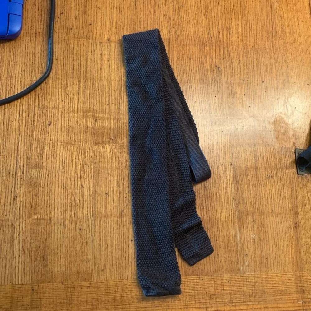 Club Monaco Black Knit Tie